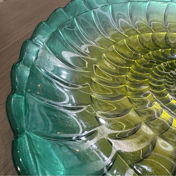Rare Murano Art Glass Nautilus Centerpiece Bowl 15 1/2” - Picture 4 of 10